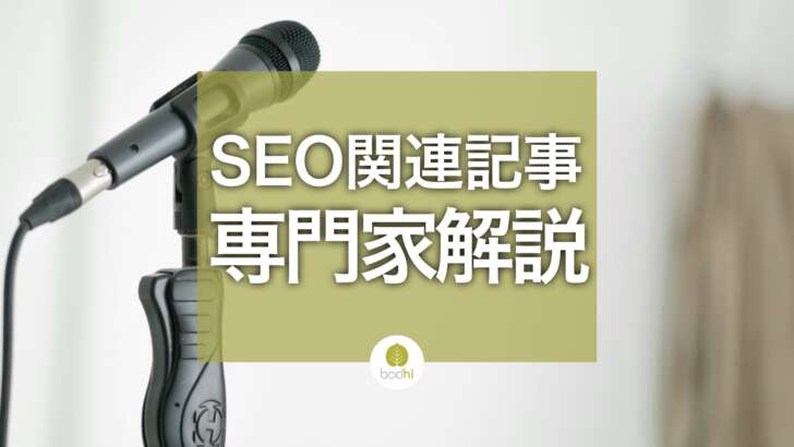 SEO関連記事に専門家解説を提供